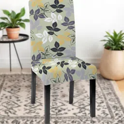 hotkei Green Polycotton Floral Print 14x18 Inches Chair Covers (1 piece)-picture-11