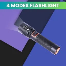 Rechargeable Torch Light, Telescopic Zoom, Ultra Bright LED Flashlight K158 Torch-image-46