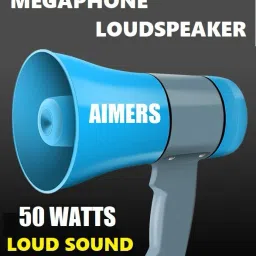 USB Media Player & Siren HANDHELD RECHARGEABLE MEGAPHONE) with Recording, BLUETOOTH Indoor, Outdoor PA System-10