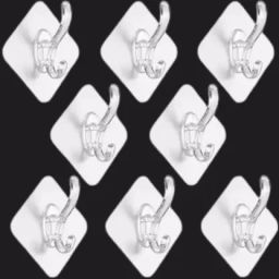 Self Adhesive Plastic Wall Cloth Hanger Hooks Heavy Duty For Kitchen/Bathroom Hook 8-28