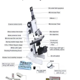 Microscope for Kids Students Adults, with Microscope Slides, Compound Microscope-22