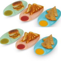 Snacks/Chip & Dip Platter/Plate-serving plate Chip & Dip Tray-image-73