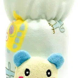 manan shopee Broad /Wide Neck Feeders Soft Plush Stretchable Baby Feeding Bottle Cover with Easy to Hold Strap | Suitable for 120ml image 2