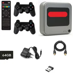 lightgaming G7 Retro Video Game Player and Tv set box WiFi 4K HD 64 GB Android TV Console 64 GB with Super Mario, Crash, GTA, Zelda, Sonic, Donkey Kong, Street Fighter-97