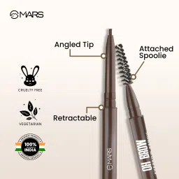 mars Oh Brow Dual-Ended Eyebrow Pencil With Spoolie, Long-Lasting & Easy Glide image 4