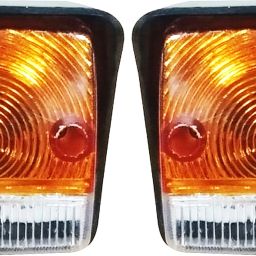 Front Side Indicator Set with 12v Bulbs Suitable for Mahindra Arjun Tractors Car Reflector Light-image-1