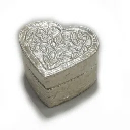 Silver designer Sindoor box Small Size 2.4 x 1.5 cm Decorative Showpiece - 1.5 cm-image-52