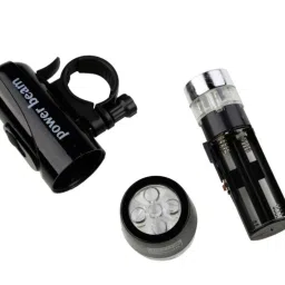 dstechbar 5 LED Power Beam Bicycle Front Head Light (Waterproof) LED Front Light (Black) LED Front Light image 3