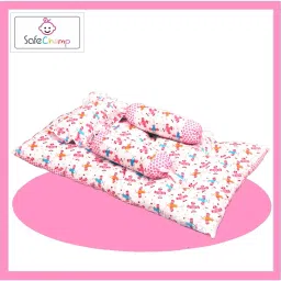 Lite Air Baby 4 Piece Bedding Set With Pillow And 2 Bolsters (Pink) Standard Bed-image-56