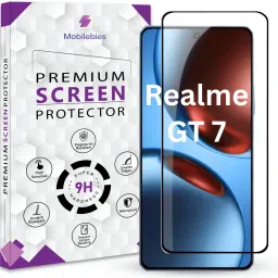 Mobilebies Tempered Glass Guard for Realme GT 7 Premium Screen Protector Guard with Easy Installation Kit-image-7