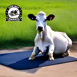 Cow Mat For all animals, BPA Free, Easy Clean And Waterproof black | Cow, Hamster Pet Mat-image-99