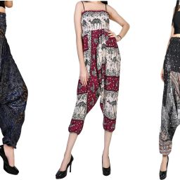 Printed Rayon, Cotton Women Harem Pants-image-64