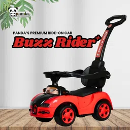 panda baby products Buzz Rider Plus Car for Kids with Music & Horn Car Non Battery Operated Ride On-picture-5