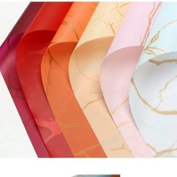 5 Pcs Bouquet Waterproof Korean PLAIN Paper Gift Wrapper-11