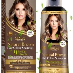NOPPD Shampoo Hair Colour for Women and Men, Natural Brown-image-58