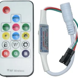 Divinext 14 Keys + Lock + 300 Color Changes RF Wireless Remote LED Driver LED Strip Light Dimmer Switch-17