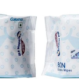 Baby Wipes 80 Count x Pack of 2-image-0