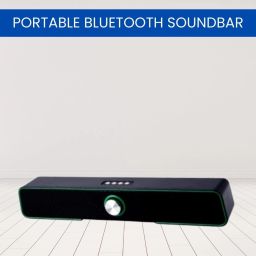 SACRO Bluetooth (PORTABLE HOME TV SOUNDBAR) Dynamic Thunder Sound 2400mAh BatteryX228 20 W Bluetooth Soundbar-image-66