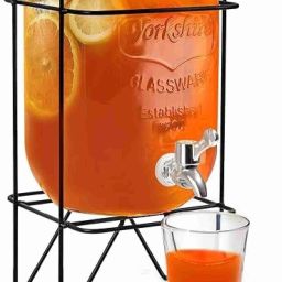 5.5 Litre Glass Juice Dispenser - Water Pitcher for - Mason Jar Bottom Loading Water Dispenser-image-10