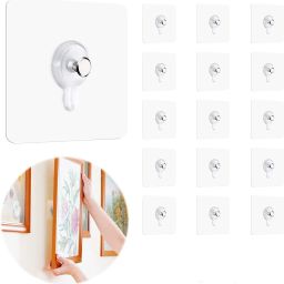 14 pcs Self adhesive nail wall hook for hanging photo frame, wall clock, Hook 14-image-74