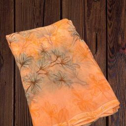 Printed Madhubani Georgette Saree-image-21