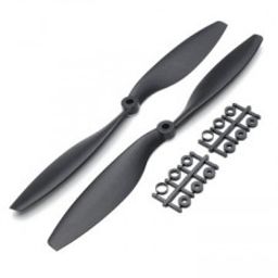 10x4.5 inch - 1045/1045R CW CCW Propeller Pair for Quadcopter (Black)-picture-1