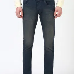 peter england Men Skinny Mid Rise Blue Jeans-picture-3