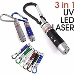 Kaizen Enterprises Laser Pointer Beam Light Laser Torch & Keychain For Kids Fun & Play (Pack of 3) image 3