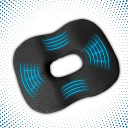Coccyx Donut Pillow I Piles and Hemorrhoids Pain Relief for Piles Back / Lumbar Support-11