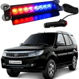 8 LED Police Car Flashing Lights for - Strom Interior Light Car LED for Tata (12 V, 35 W)-image-12