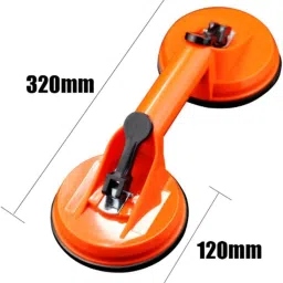 Plastick 1PC Double Handle Suction Cup Suction Cup Glass Puller Lifter Mover Lever Tool-image-40