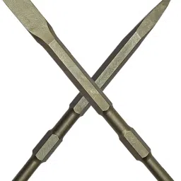 Point and Flat Demolition Hammer Bit set size 17mm x 280mm and 22mm x 280mm (Pack of 2pc)-58