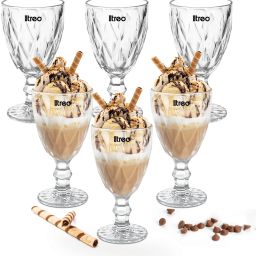 Glass Dessert Bowl Regalia Goblet 300 ml - Each, Dessert Bowls for Sundaes, Ice-cream Serving-image-50