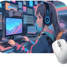 Acrebees Anime Printed Mousepad with Smooth Mouse Control Mouse Pad for Laptop - 39 Non Slip Base Mousepad-image-16