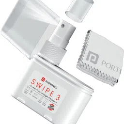 Portronics Swipe 3 Screen & Camera Cleaning Chemical Free Liquid Solution,Micro Fibre Cloth for Mobiles, Laptops, Computers-34