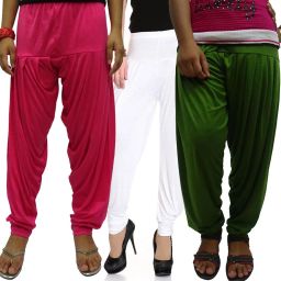 Solid Cotton Viscose Blend Women Harem Pants-image-84