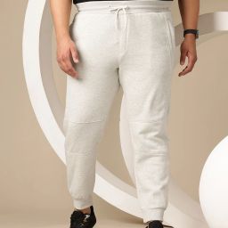 Men Solid White Track Pants-image-46