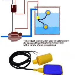 Kamal Agrotech 250 Volts Float Switch Sensor for Water Level Controller with 6.6 Feet Wireless Sensor Security System image 4