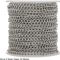 Silver Chain 3mm 10 Meter-image-1