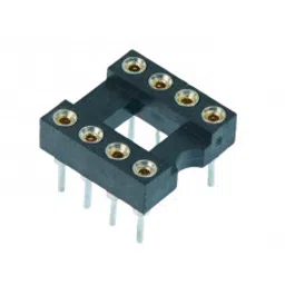 8 Pin Machined IC Base/Socket (Round Holes)-10