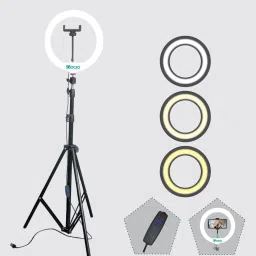 JAMMY ZONES 10“ Ring light with7 ft tripod stand for youtube, video and photo shoot Tripod, Tripod Kit-11