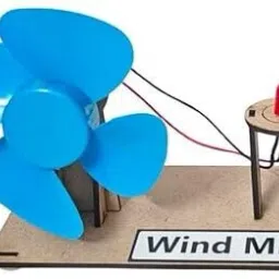 erhindia Wind Mill Project Class 6 Working Model Science Toy Kit for School Kids Use image 3