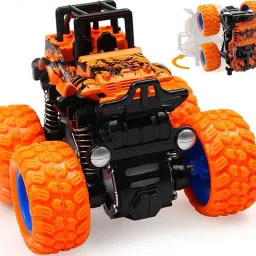 Push and Go 4WD 360 Degree Mini Monster Truck Friction Powered Car for Kids H4-20