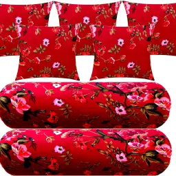 Microfibre Floral Bolster Pack of 7-image-52