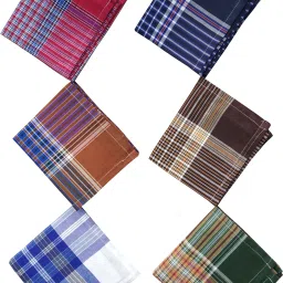 NIFTER Multicolor Men's Cotton checks Handkerchief ["Multicolor"] Handkerchief-image-52