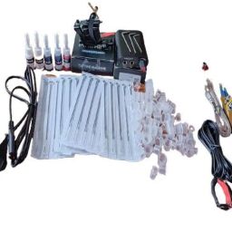 Box Stater Kit one Machine Permanent Tattoo Kit-image-37
