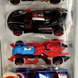 Model Die Cast car Set (Metal) with Free wheels | Superhero Model Die Cast car Set (Metal) with Free wheels | High speed Hot metal model di-cast toy vehicle | | Action Figure Metal Cars set for kids | SuperHeroes car set (4 in 1)-image-23