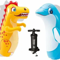 Combo Dragon & Dolphin Shape 3-D Inflatable HitMe Toys-24