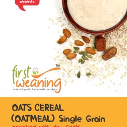 first weaning Makhana and Oats Combo pack, porridge mix enriched with dry fruits, 100g each Cereal image 5