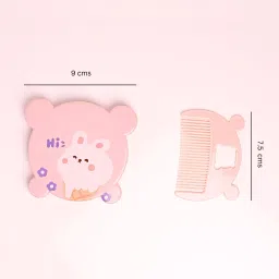 the little lookers Comb and Mirror Set with Soft Bristles & Rounded Tips for Babies/Kids/Toddlers image 3